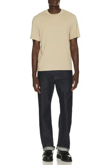 Frame Short Sleeve Light Cotton Tee | Thumbnail 3