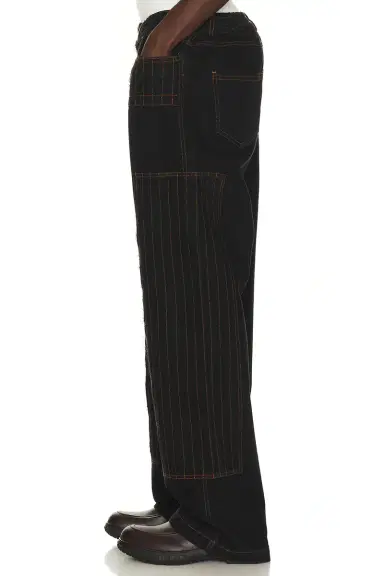 Pas Une Marque Distressed Patch Carpenter Pants | Thumbnail 2