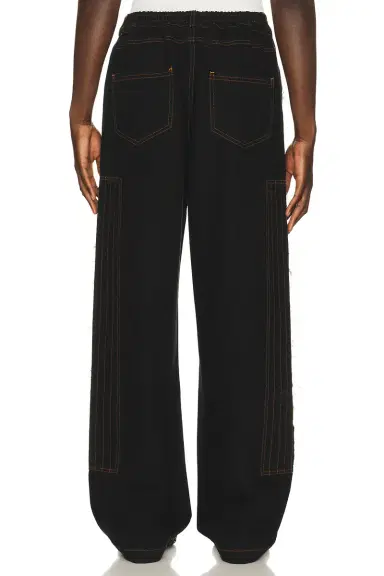 Pas Une Marque Distressed Patch Carpenter Pants | Thumbnail 3