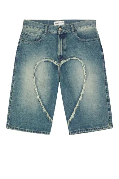 CARNE BOLLENTE Love Denim Shorts | Thumbnail 4