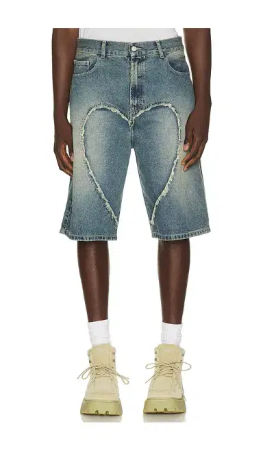 CARNE BOLLENTE Love Denim Shorts | Thumbnail 5