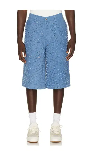 Pas Une Marque Cut Through Denim Shorts | Thumbnail 6 Pas Une Marque Cut Through Denim Shorts | Thumbnail 6
