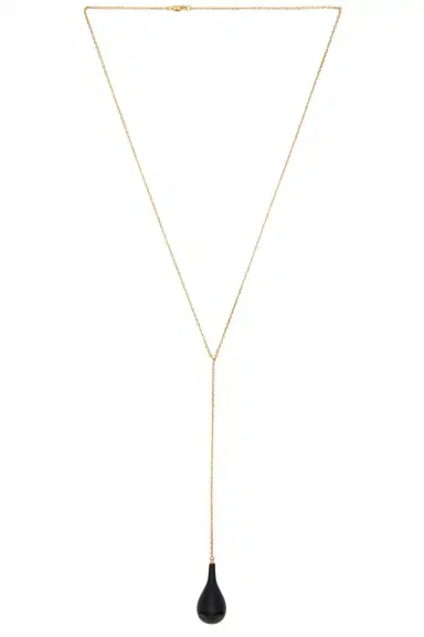 Toteme Large Onyx Drop Necklace | Thumbnail 1 Toteme Large Onyx Drop Necklace | Thumbnail 1
