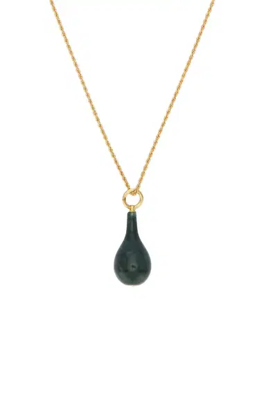 TOTEME Medium Jade Drop Necklace | Thumbnail 3 TOTEME Medium Jade Drop Necklace | Thumbnail 3