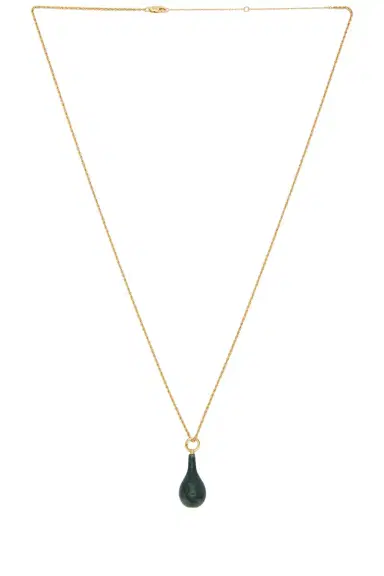 TOTEME Medium Jade Drop Necklace | Thumbnail 1 TOTEME Medium Jade Drop Necklace | Thumbnail 1