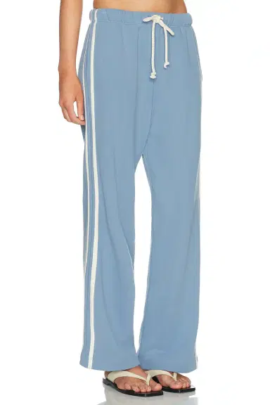 DONNI. The Eco Terry Stripe Crop Pant | Thumbnail 1 DONNI. The Eco Terry Stripe Crop Pant | Thumbnail 1