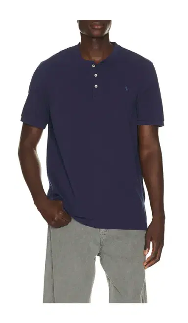 Polo Ralph Lauren Short Sleeve Garment Dyed Featherweight Mesh Henley T-Shirt | Thumbnail 6