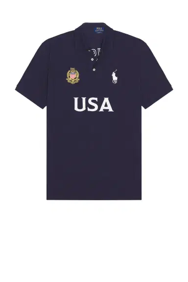 Polo Ralph Lauren Short Sleeve USA Mesh Polo | Thumbnail 4 Polo Ralph Lauren Short Sleeve USA Mesh Polo | Thumbnail 4