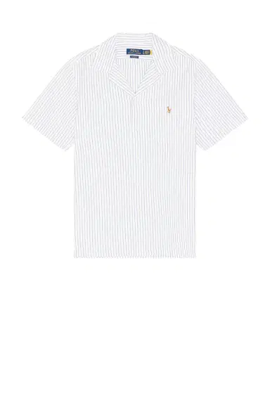 Polo Ralph Lauren Short Sleeve Lightweight Oxford Andy Stripe Camp Shirt | Thumbnail 4
