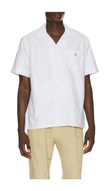 Polo Ralph Lauren Short Sleeve Lightweight Oxford Andy Stripe Camp Shirt | Thumbnail 6