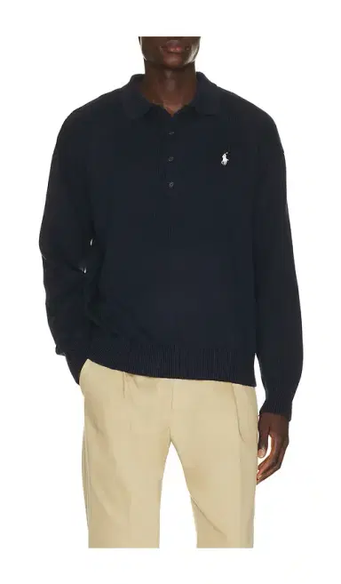 Polo Ralph Lauren Cotton Blend Novelty Flag 4-Button Placket Pullover Sweater | Thumbnail 7