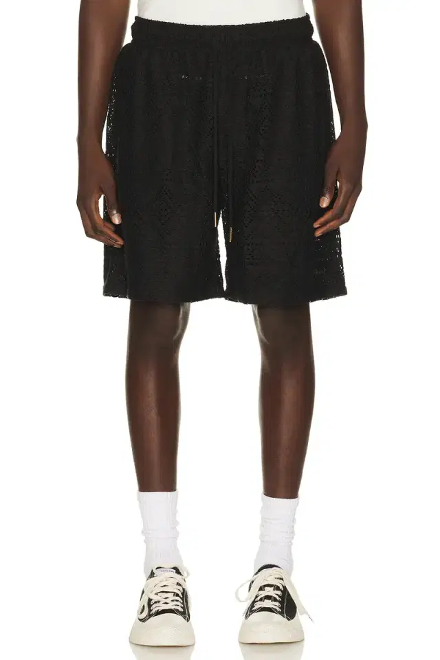 Honor The Gift Pointelle Crochet Drawcord 7 Short