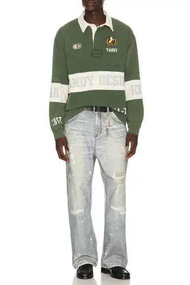 VANDYTHEPINK Washed Long Sleeve Rugby | Thumbnail 5