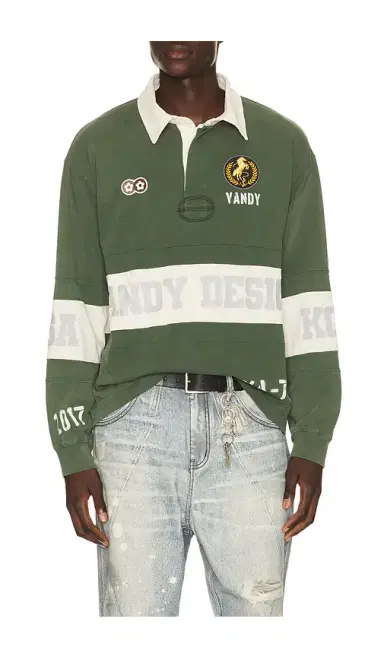 VANDYTHEPINK Washed Long Sleeve Rugby | Thumbnail 8