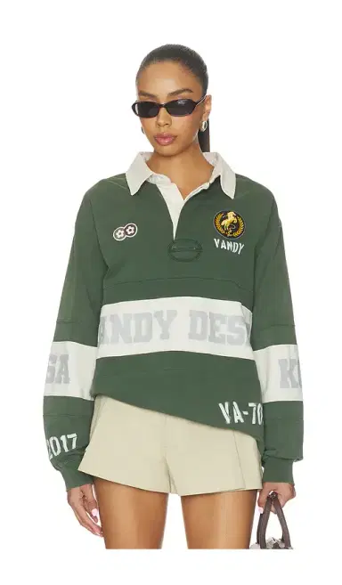 VANDYTHEPINK Washed Long Sleeve Rugby | Thumbnail 10