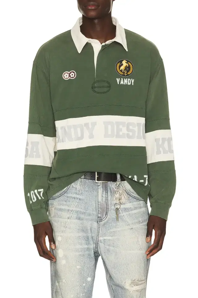 Washed Long Sleeve Rugby