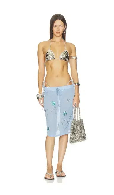 Jaded London Bikini Bottom With Metal Sequins | Thumbnail 5