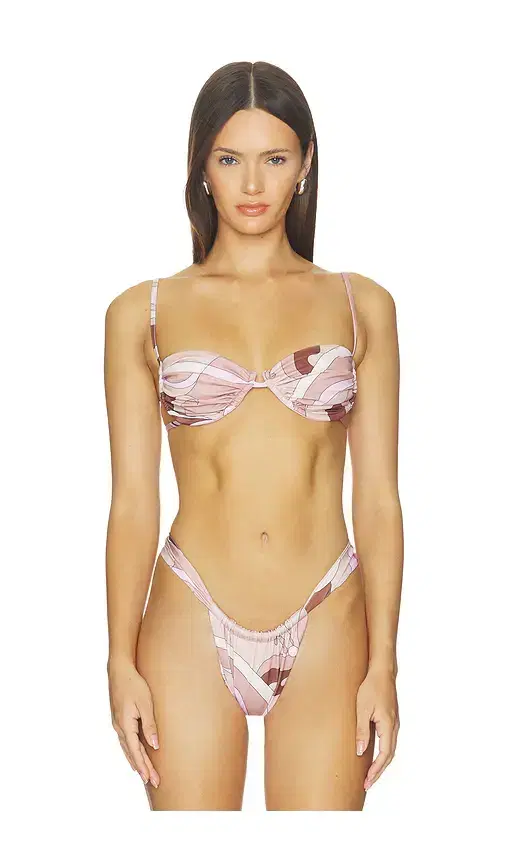 Cin Cin Pisces Ruched Bikini Top