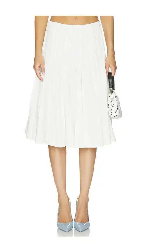 Pleated Midi Skirt