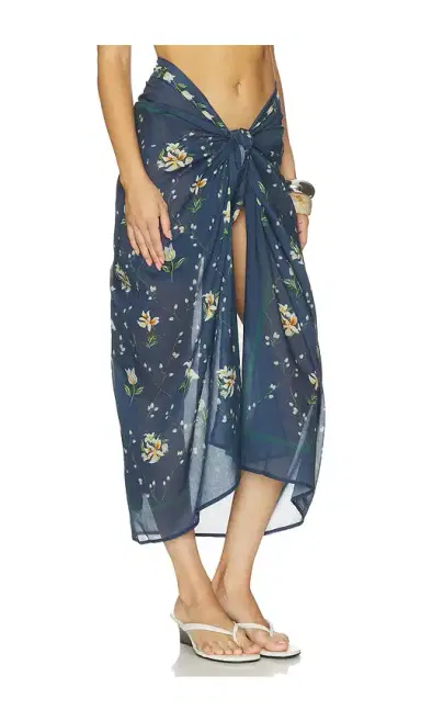 Agua by Agua Bendita Lavanda Pareo Midi Skirt | Thumbnail 2 Agua by Agua Bendita Lavanda Pareo Midi Skirt | Thumbnail 2