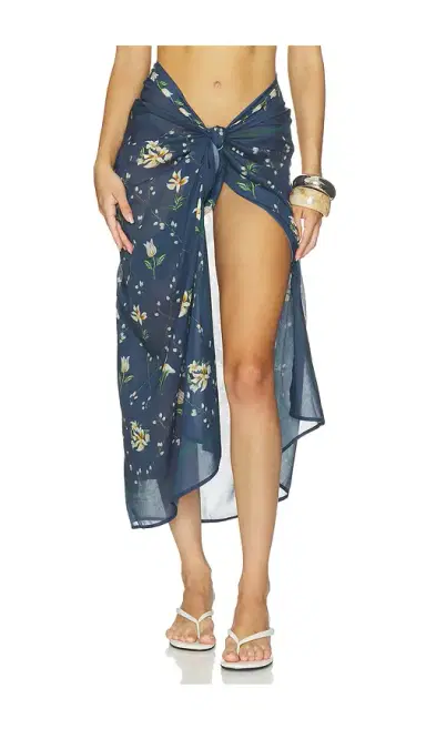 Agua by Agua Bendita Lavanda Pareo Midi Skirt | Thumbnail 1 Agua by Agua Bendita Lavanda Pareo Midi Skirt | Thumbnail 1