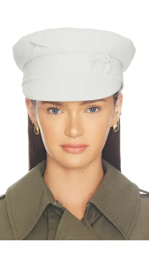 Ruslan Baginskiy Monogram-embellished Baker Boy Cap
