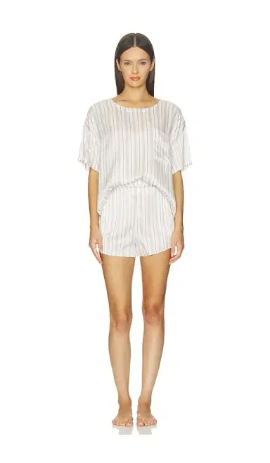 Lunya Washable Silk Tee Pajama Set | Thumbnail 4