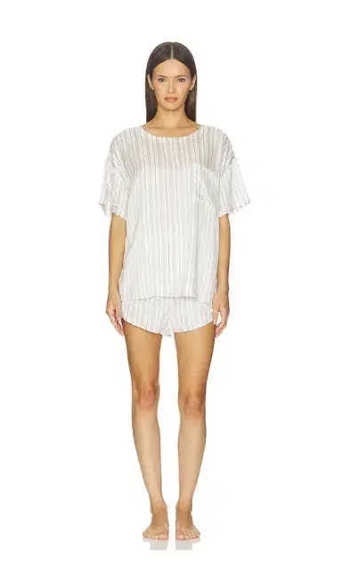 Lunya Washable Silk Tee Pajama Set | Thumbnail 1