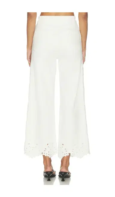 Joe's Jeans The Mia High Rise Wide Leg Jeans With Placed Broderie | Thumbnail 4