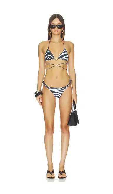 REINA OLGA Scrunchie Bikini Bottom | Thumbnail 4