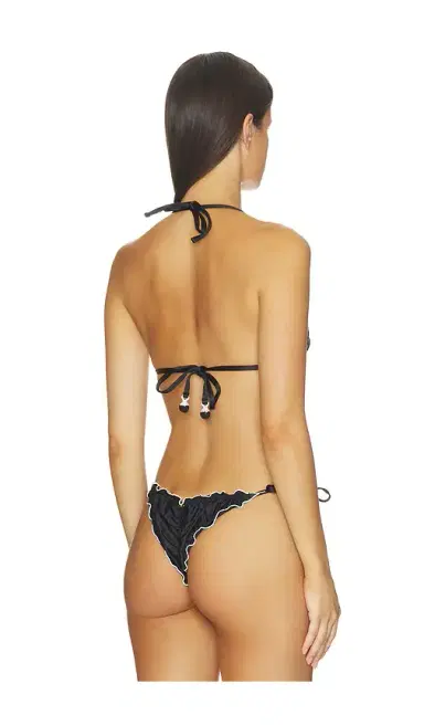 PQ Lettuce Edge Triangle Bikini Top | Thumbnail 3