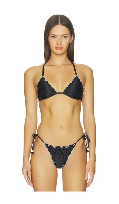 PQ Lettuce Edge Triangle Bikini Top | Thumbnail 1