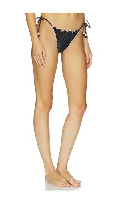 PQ Lettuce Edge Tie Side Bikini Bottom | Thumbnail 2