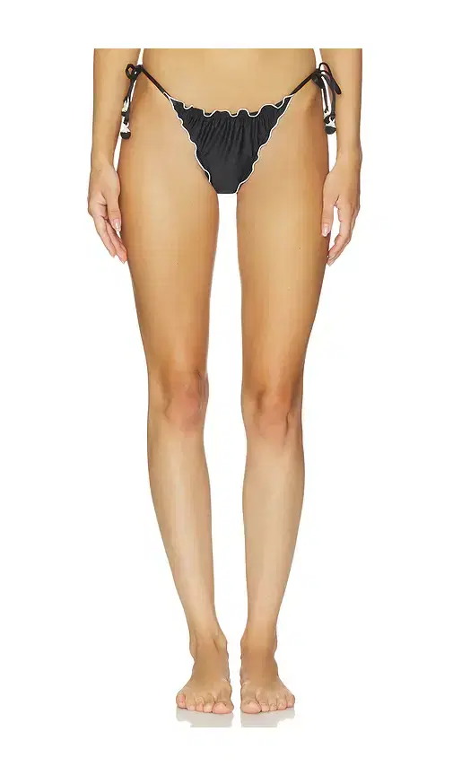 Lettuce Edge Tie Side Bikini Bottom