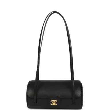 Chanel Chanel Preppy Coco Bowling Bag Black Shiny Caviar Brushed Gold Hardware | Thumbnail 7 Chanel Chanel Preppy Coco Bowling Bag Black Shiny Caviar Brushed Gold Hardware | Thumbnail 7