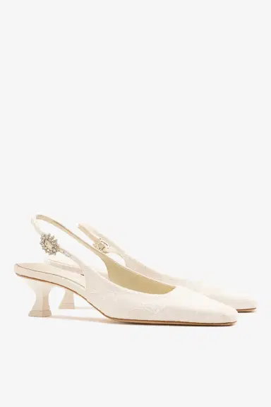 Markarian Amal Pump White Lace | Thumbnail 3 Markarian Amal Pump White Lace | Thumbnail 3