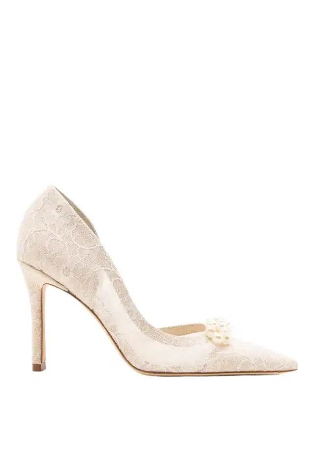 D'Orsay Pump White Lace