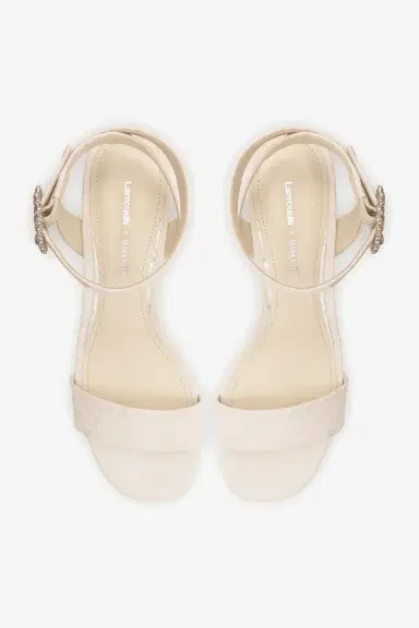 Markarian Dolly Low Sandal White Lace | Thumbnail 6