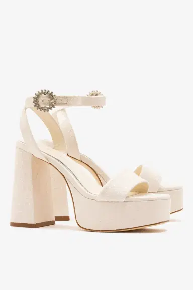 Markarian Dolly Platform Sandal White Lace | Thumbnail 3 Markarian Dolly Platform Sandal White Lace | Thumbnail 3