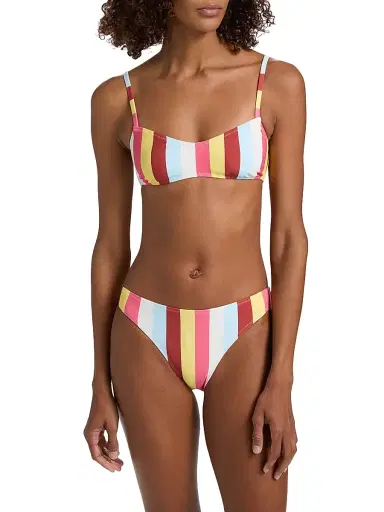 Solid & Striped Women's The Rachel Stripe Bikini Top - Symi Stripe - Size Medium | Thumbnail 3