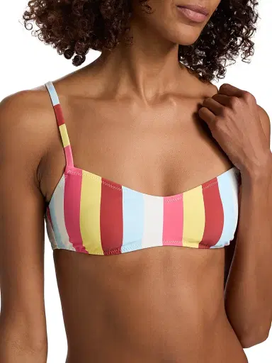 Solid & Striped Women's The Rachel Stripe Bikini Top - Symi Stripe - Size Medium | Thumbnail 6