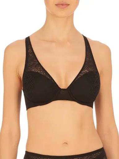 Natori Women's Pretty Smooth Lace T-Shirt Bra - Black - Size 40D | Thumbnail 1 Natori Women's Pretty Smooth Lace T-Shirt Bra - Black - Size 40D | Thumbnail 1