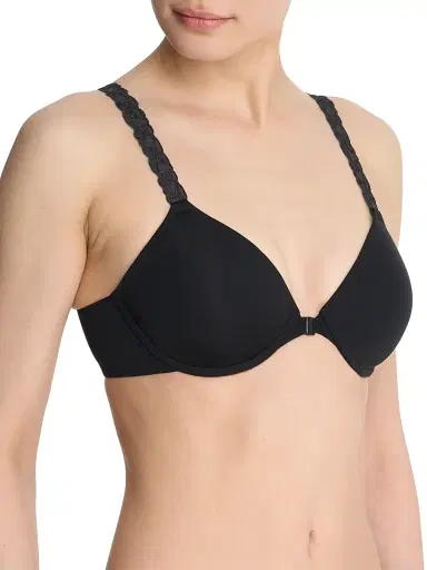 Natori Women's Pure Luxe Convertible Front Close T-Shirt Bra - Black - Size 36G | Thumbnail 2 Natori Women's Pure Luxe Convertible Front Close T-Shirt Bra - Black - Size 36G | Thumbnail 2