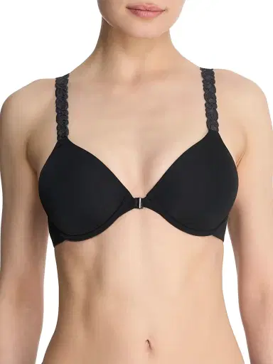 Natori Women's Pure Luxe Convertible Front Close T-Shirt Bra - Black - Size 36G | Thumbnail 1 Natori Women's Pure Luxe Convertible Front Close T-Shirt Bra - Black - Size 36G | Thumbnail 1