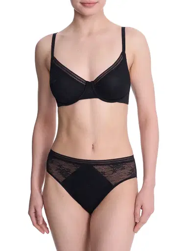 Natori Women's Love Lace Unlined Back Smoothing T-Shirt Bra - Black - Size 36B | Thumbnail 2 Natori Women's Love Lace Unlined Back Smoothing T-Shirt Bra - Black - Size 36B | Thumbnail 2