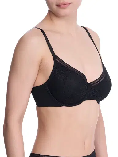 Natori Women's Love Lace Unlined Back Smoothing T-Shirt Bra - Black - Size 36B | Thumbnail 3 Natori Women's Love Lace Unlined Back Smoothing T-Shirt Bra - Black - Size 36B | Thumbnail 3