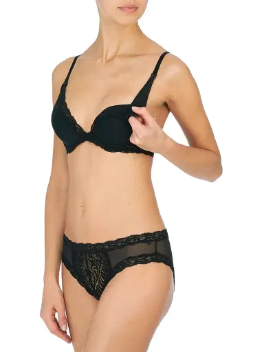 Natori Women's Feathers Plunge Nursing T-Shirt Bra - Black - Size 32D | Thumbnail 4 Natori Women's Feathers Plunge Nursing T-Shirt Bra - Black - Size 32D | Thumbnail 4