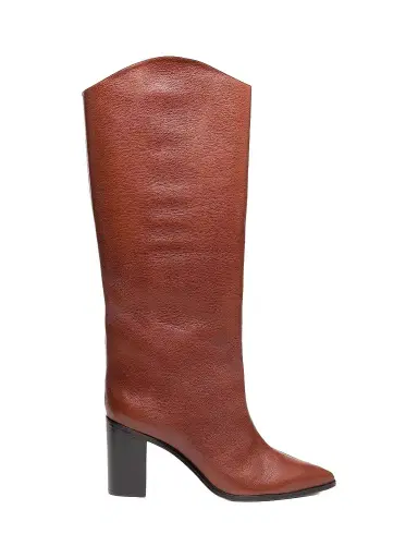 Schutz Women's Maryana 8MM Leather Knee-High Boots - Truffle Brown | Thumbnail 1