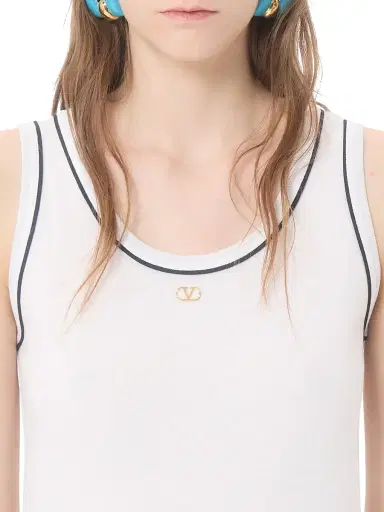 Valentino Garavani Women's Cotton Jersey Top - White - Size XL | Thumbnail 6 Valentino Garavani Women's Cotton Jersey Top - White - Size XL | Thumbnail 6