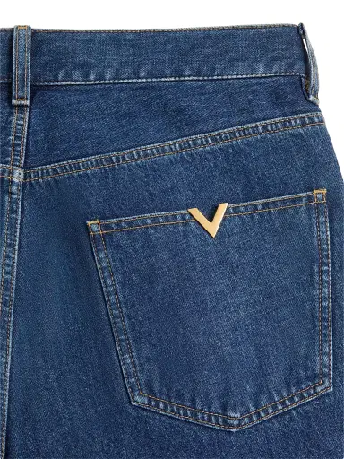 Valentino Garavani Men's Denim Jeans With VGold - Denim - Size 34 | Thumbnail 6 Valentino Garavani Men's Denim Jeans With VGold - Denim - Size 34 | Thumbnail 6